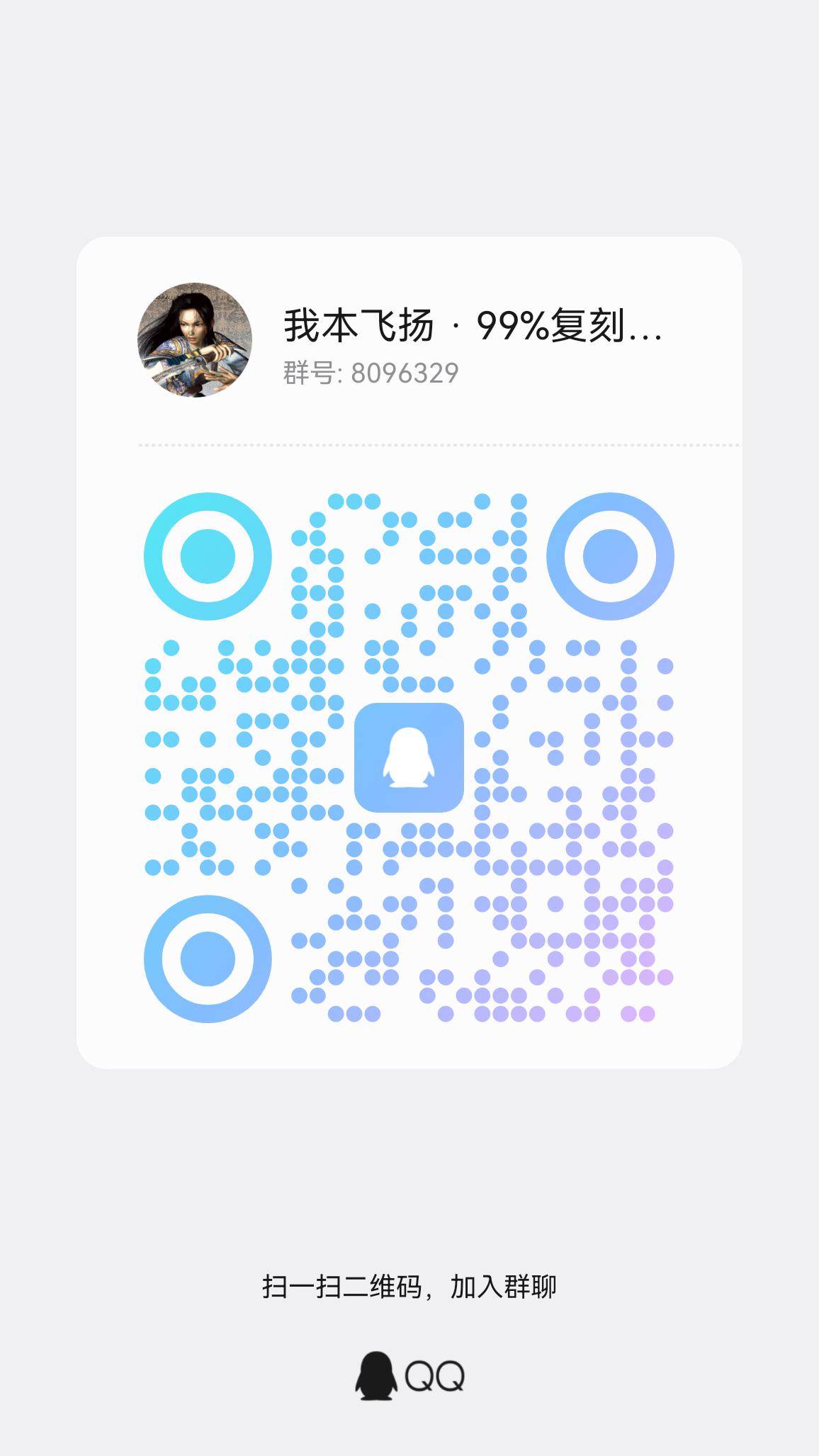 我本飞扬QQ交流群二维码 LEGEND OF MIK II
